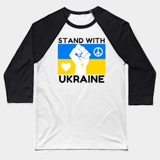 Stand With Ukraine Baseball T-Shirt